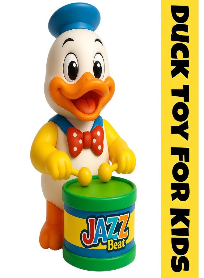 SHANVI MS Toys Cute Drummer Pet Toys with Dancing Action for Kids Toys Sound Toys Key-Operated CAT-DORE-DUCK-03 - Image 3