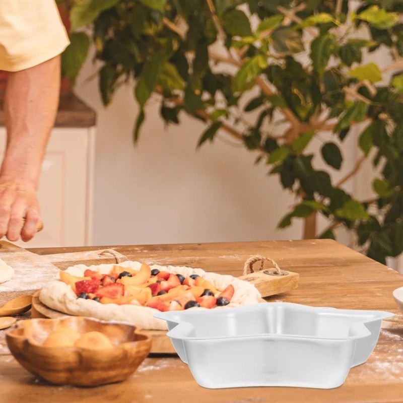 1 Piece Star Shape Baking Pan Aluminum Smooth Surface Easy Release Oven Safe Cake Tin - Image 4