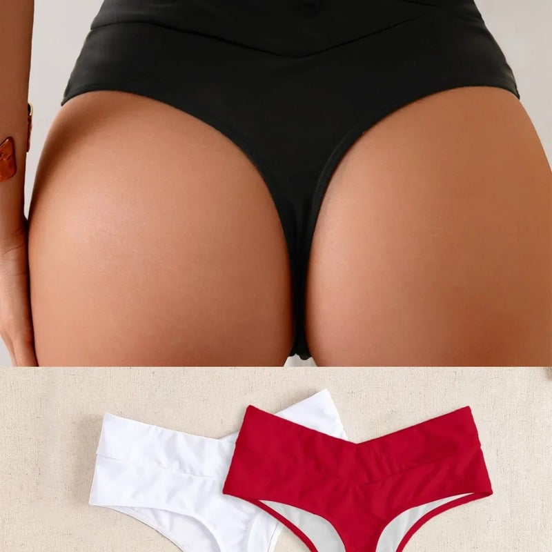 2026 and Shein Hot-Selling New Cross-Over Sexy Bikini Bottoms Thong Swimwear for Women - Image 2