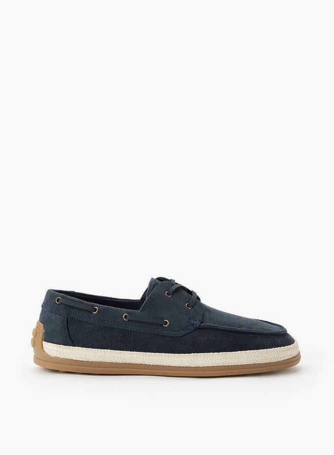 Peppermint Men Lace-Up Espadrille Boat Shoes - Image 1