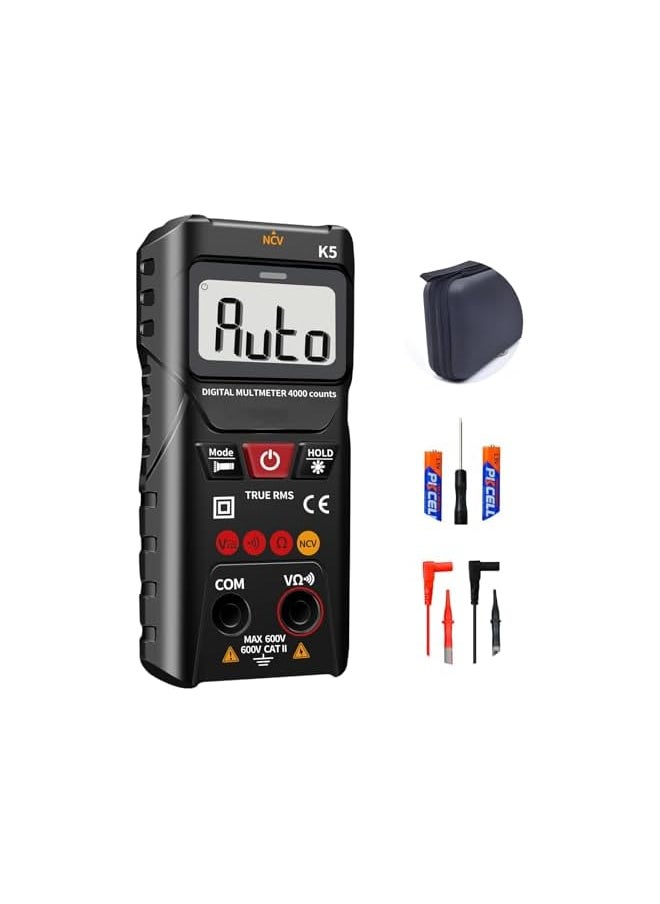 PROMASS Digital Multimeter, 4000 Counts, Smart Measurement, Auto-Ranging Voltmeter, Voltage Tester with Non-Contact Voltage Function, Measures AC/DC Voltage, Resistance, Continuity for Car Home Appliances  - Image 1
