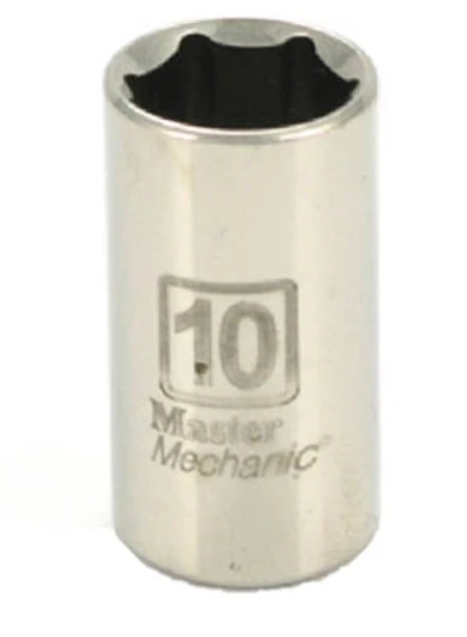 Apex Tool Group Master Mechanic 1/4" Drive 6 Point Shallow Socket, 10mm - Image 3