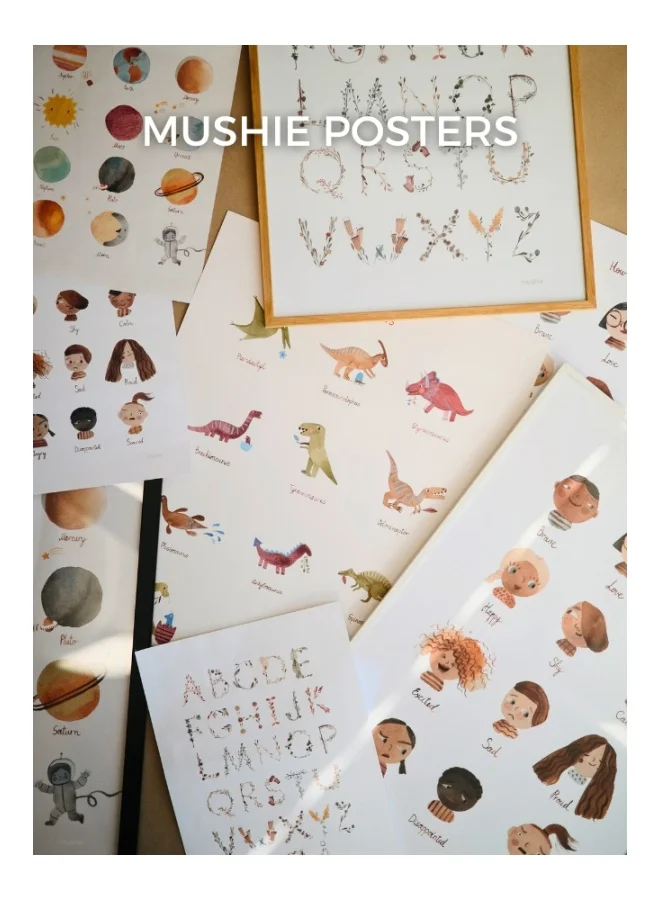 mushie Poster Medium Dinosaurs