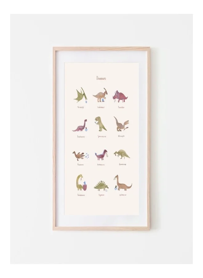 mushie Poster Medium Dinosaurs