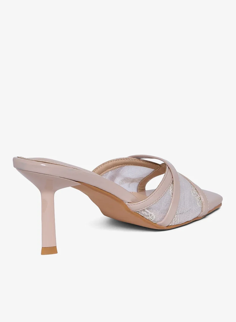 Geoomnii BEIGE Geoomnii High Heel Sandals for Women – Stylish Heeled Sandals for Party, Office, Weddings & Evening Wear for Women | Best Price UAE