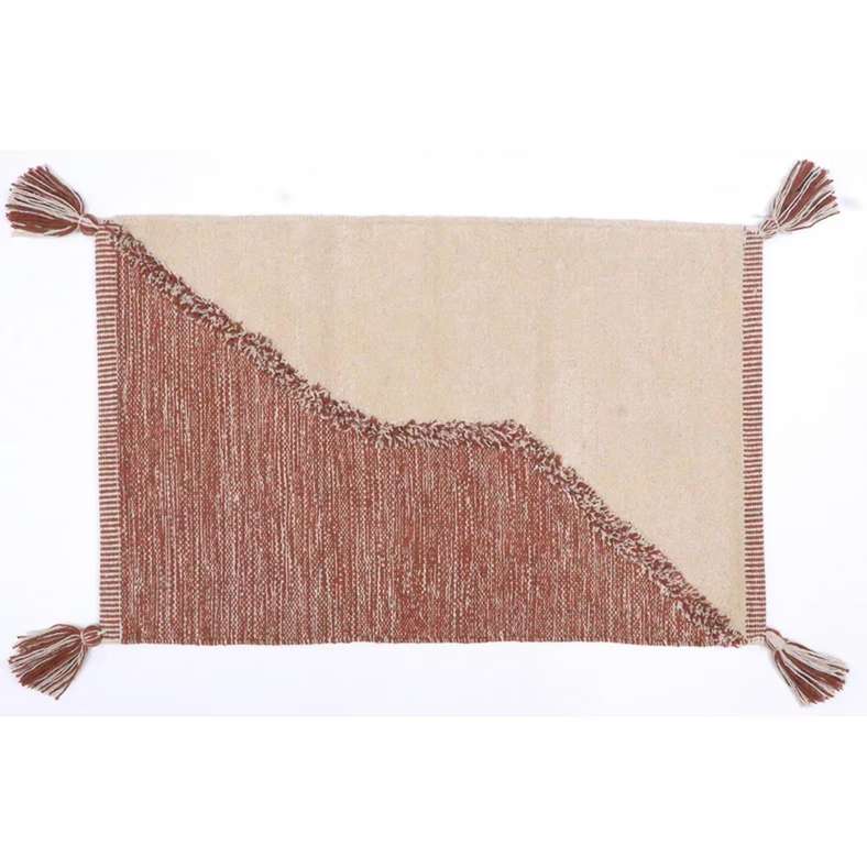 Pan Home Kinley Cotton Dhurrie with Tassel 90x150cm - Terra Orange - 251CTI9900028 - Image 5