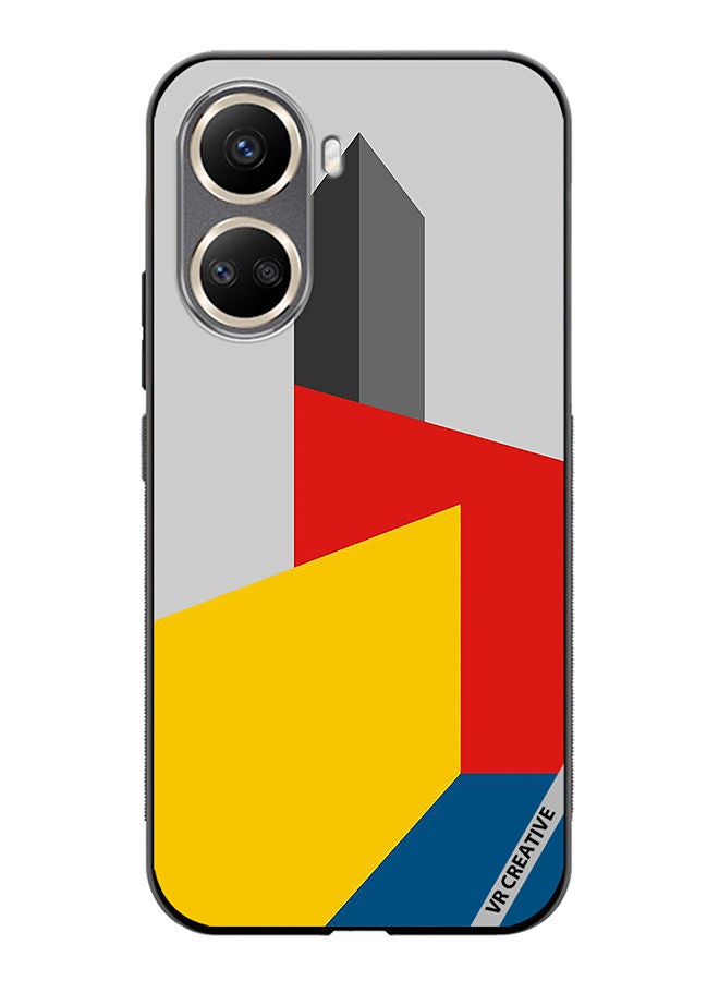 VR CREATIVE Protective Case Cover For Huawei Nova 10 SE Bauhaus Tower Design Multicolour - Image 1