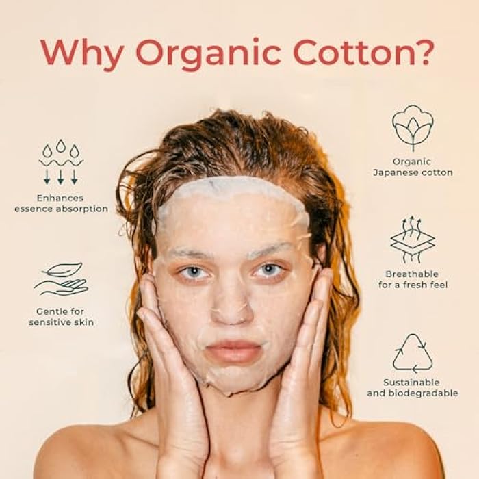 INNA ORGANIC Sheet Mask - Anti-aging & Tightening｜EWG & COSMOS certified (Pack of 3) | Frankincense Essential Oils Infused Skin Care | Luxury Clean Beauty - Image 4