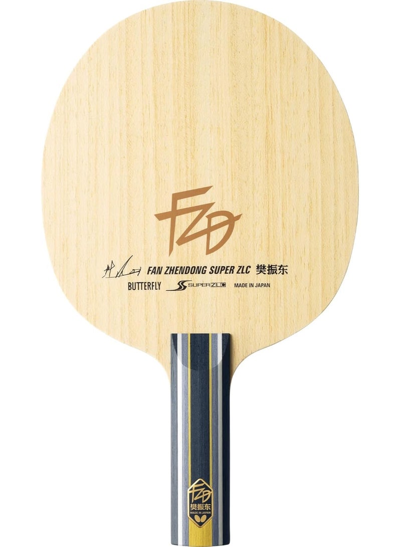 باترفلاي شفرة تنس طاولة احترافية Butterfly Fan Zhendong Super ZLC (مستقيمة) مقبض صيني قلم صُنع في اليابان - Image 4