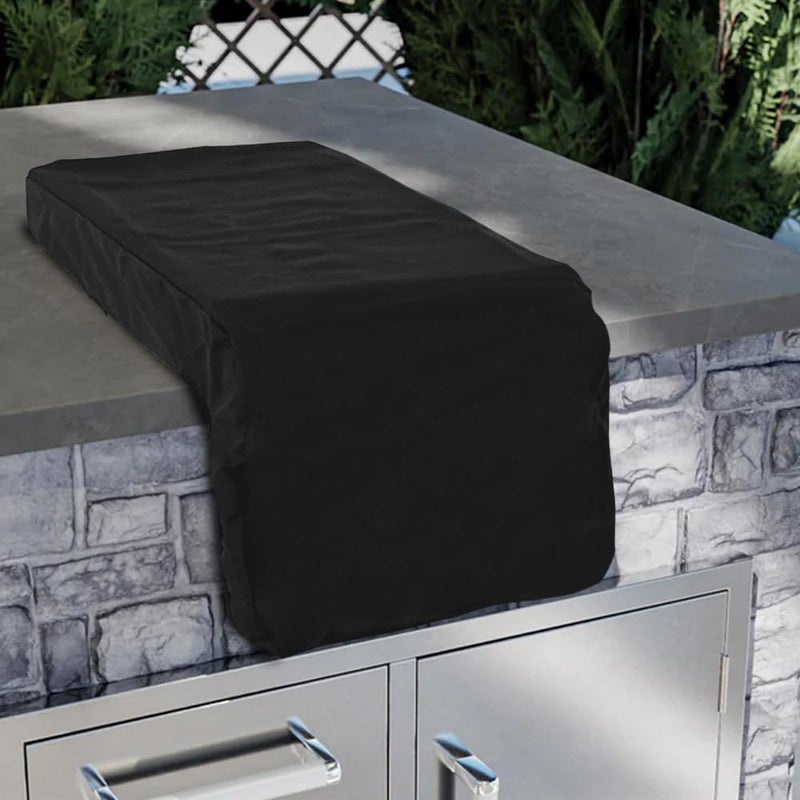 Covers & All Built in Grill Side Burner Cover, 12 oz PVC Polyester Grill Cover for Outdoor Grill, UV & Water Resistant with Elastic Hem, Perfect for Indoor & Outdoor (14â€ W x 24â€ D x 12â€ H, Black) - Image 4