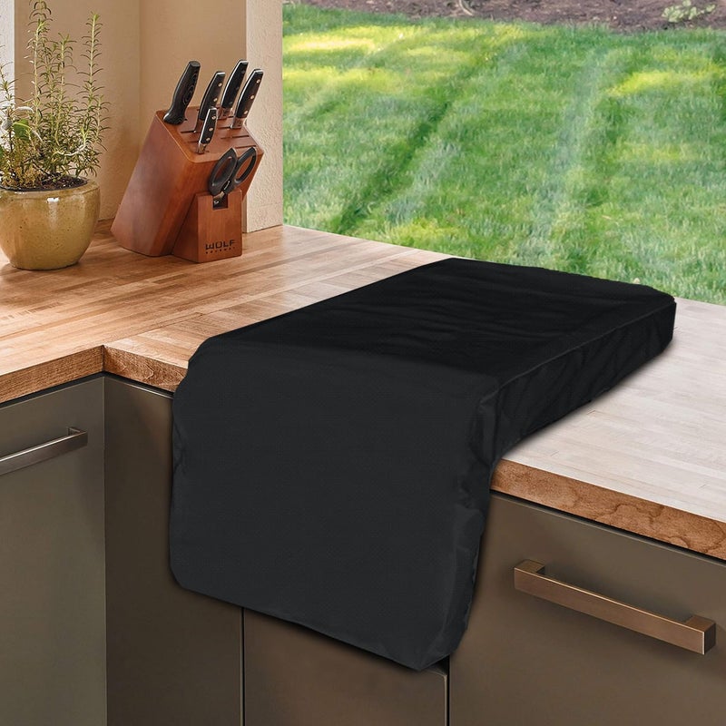 Covers & All Built in Grill Side Burner Cover, 12 oz PVC Polyester Grill Cover for Outdoor Grill, UV & Water Resistant with Elastic Hem, Perfect for Indoor & Outdoor (14â€ W x 24â€ D x 12â€ H, Black) - Image 5
