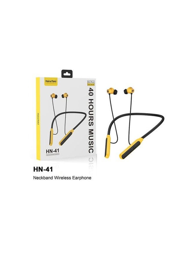 Haino Teko HN-41 Bluetooth Neckband by Haino Teko – Sweat-Resistant, Lightweight & Long-Lasting Performance for Music and Calls on the Go - Image 3
