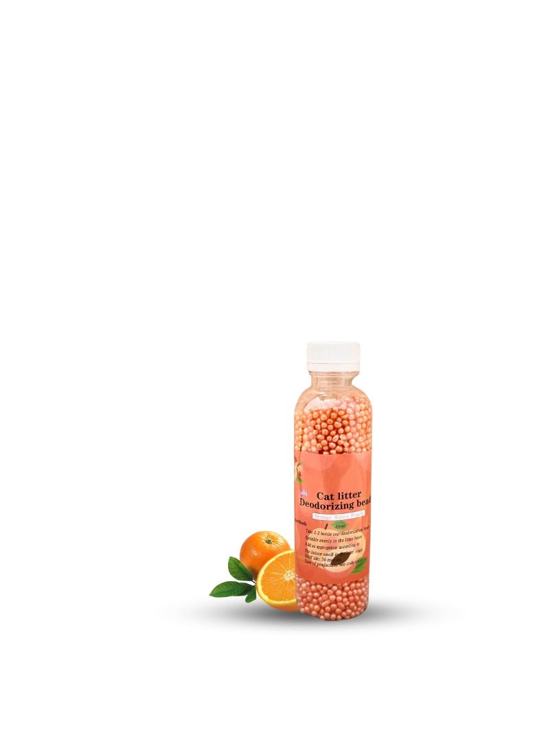 SAAS SAAS CAT LITTER DEODORIZING BEADS ORANGE HONEY PEACH 