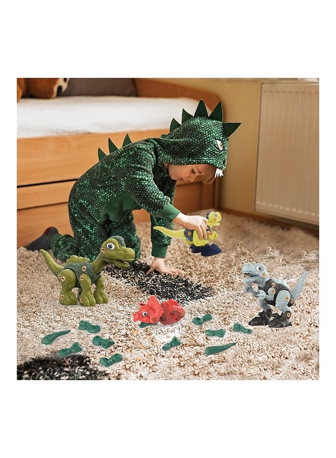 نيبمينينت 4-Pieces Electric Drill Construction Dinosaur Toys Set 30x16cm - Image 4