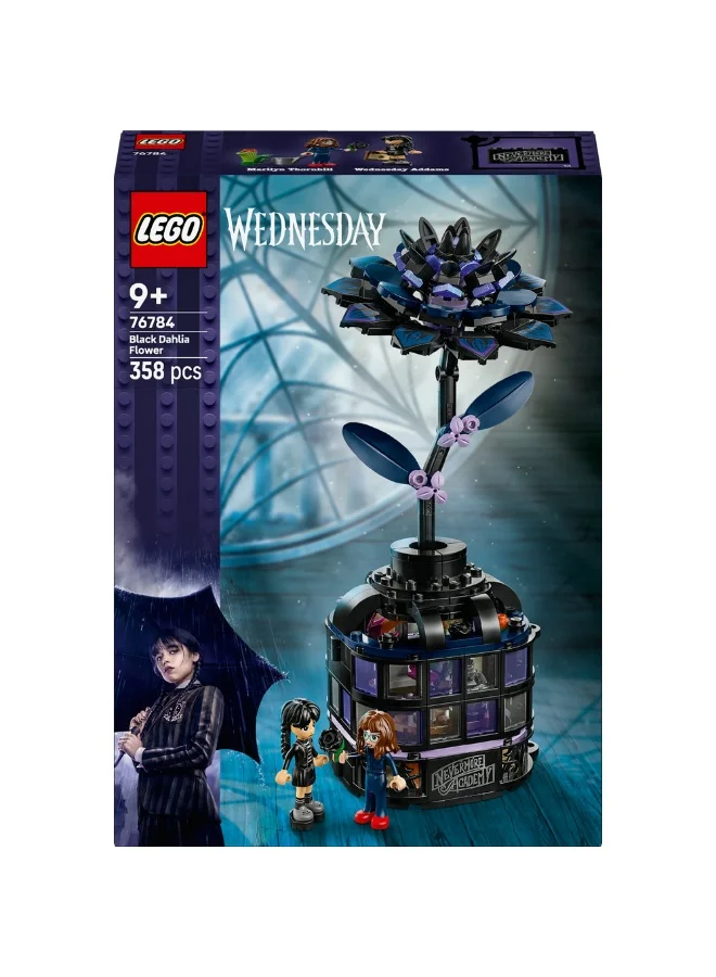 LEGO Wednesday Black Dahlia Flower 76784 (358) Pieces