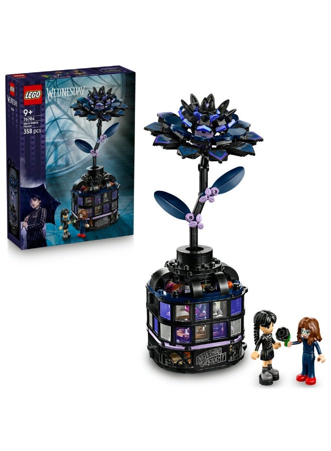 LEGO Wednesday Black Dahlia Flower Toy with Mini Dolls 76784 (Age 9+, 358 Pieces) - Image 1