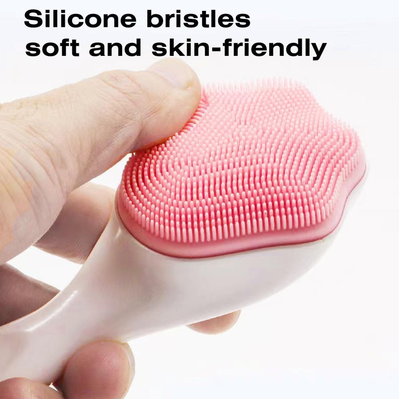 MR LION Silicone Face Scrubber and Exfoliator Brush - Facial Cleansing Brush for Blackhead, Acne, Pore, Cradle Cap - Deep Cleaning Skin Care 4 Pack - Image 3