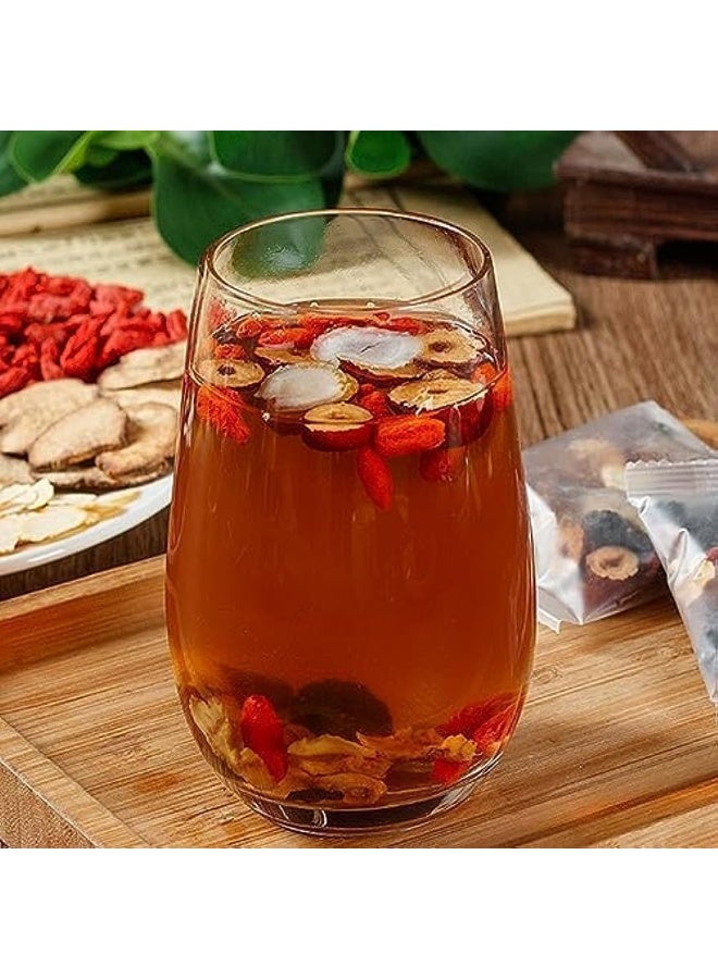 Wins Town Ginseng Six Treasure Tea, Turmeric Kidney Tea Formula Ginseng Eight Treasure Tea, Natural Detox, Kidney Cleanse Beverage for Women & Men (1)  - Image 3