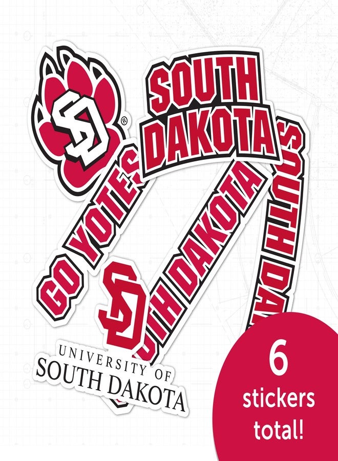 Desert Cactus The University of South Dakota Sticker South Dakota Coyotes Vinyl Decal Laptop Water Bottle Car Scrapbook Sheet (Type 2) - Image 5
