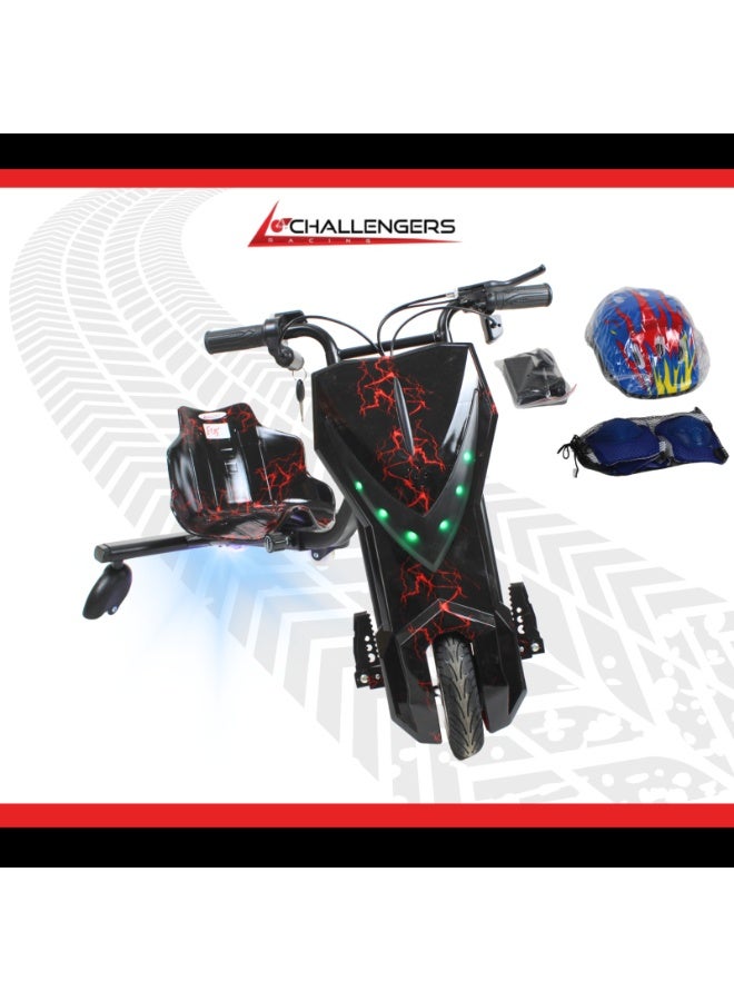 Challenger 36V big Drift Scooter with Helmet and Protective Gear - Image 1
