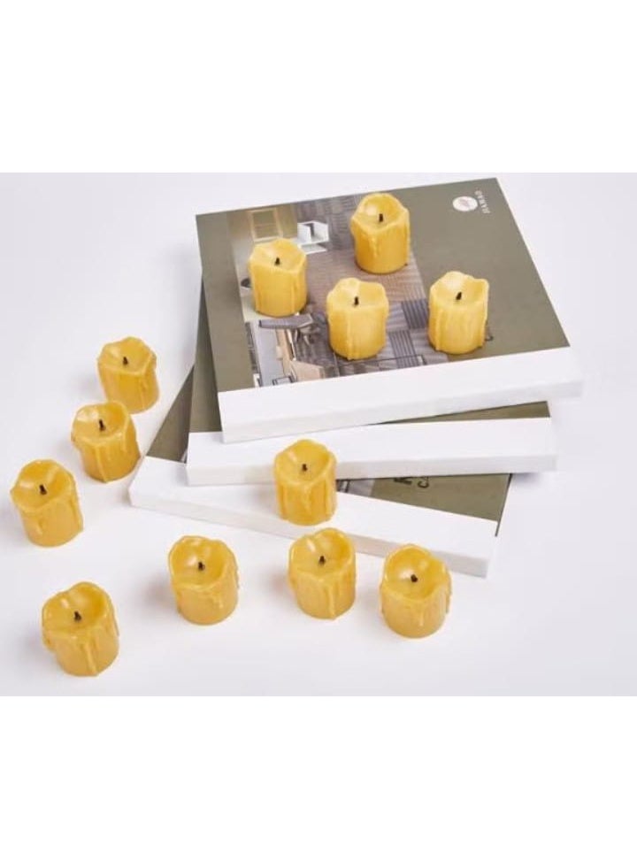 مجموعة من 12 شمعة نذرية ليد واقعية - Image 1