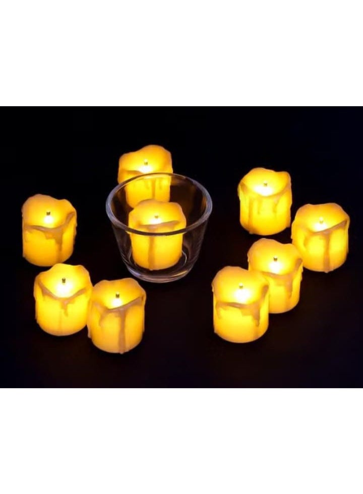 مجموعة من 12 شمعة نذرية ليد واقعية - Image 3