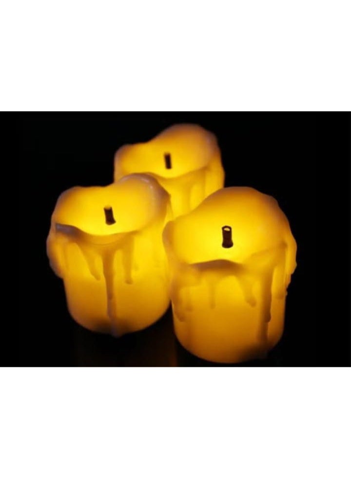 مجموعة من 12 شمعة نذرية ليد واقعية - Image 4