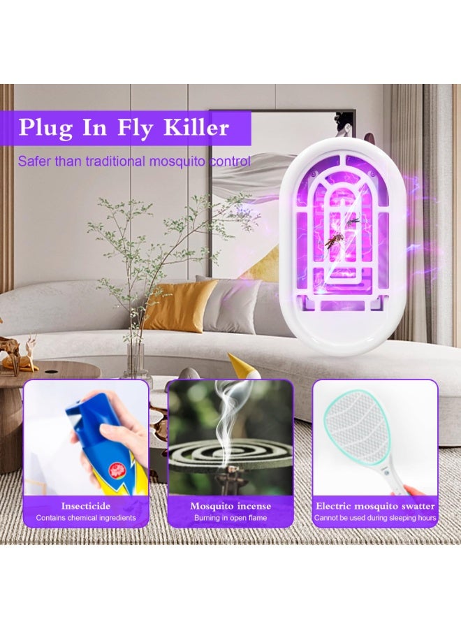 OSHIMA Mosquito Killer Lamp, Insect trap for Indoor Plug In Fly Killer, Quiet with UV Light Fly Zappe for Home Kitchen (2 pieces) - Image 4