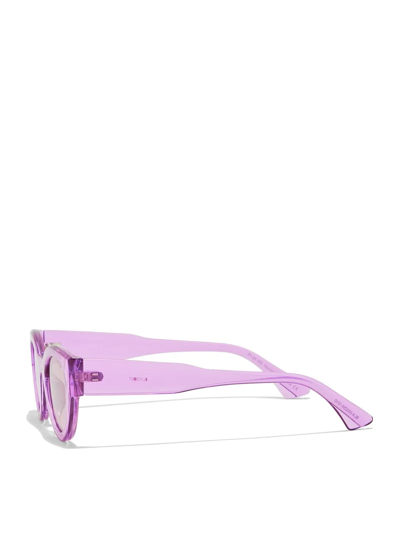Blackout "BlackOut RAW Women's Cat Eye Sunglasses with UV400 Protection (Purple)"