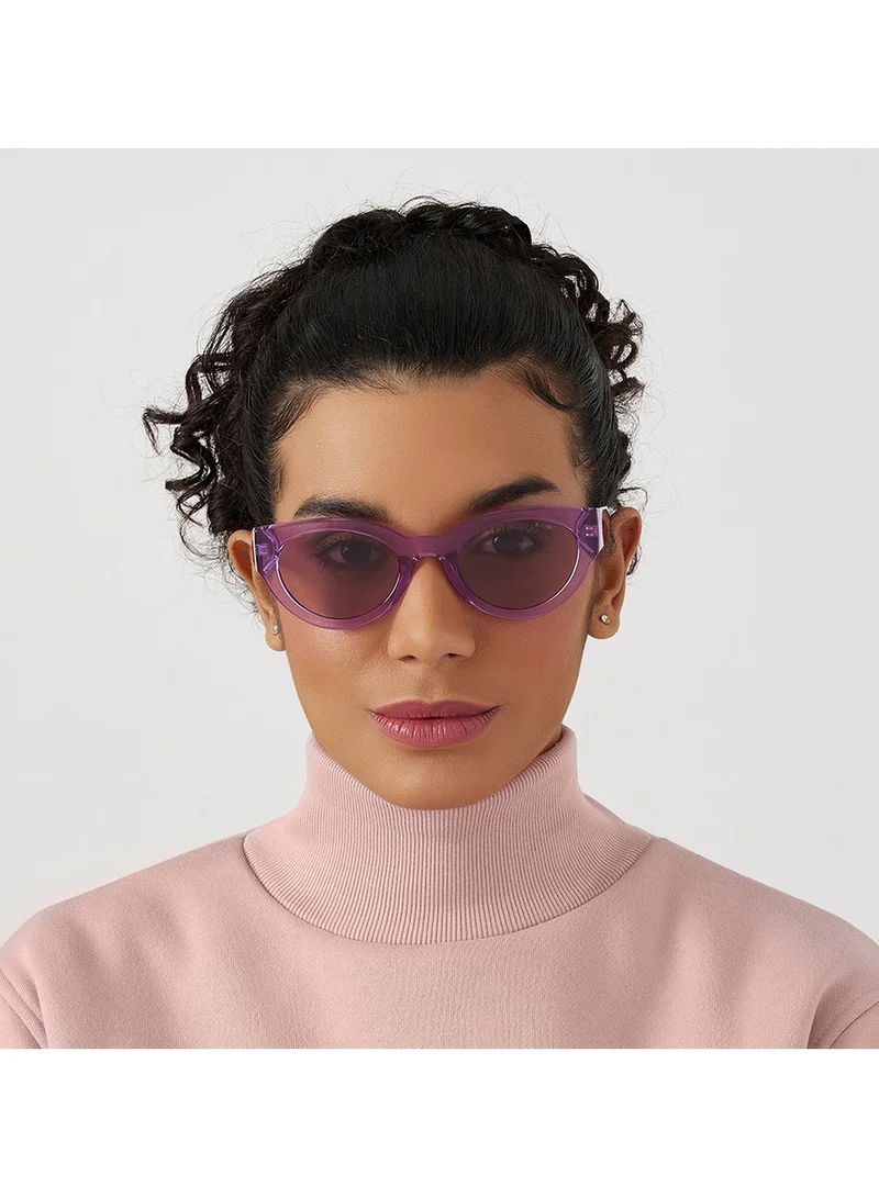 Blackout "BlackOut RAW Women's Cat Eye Sunglasses with UV400 Protection (Purple)"