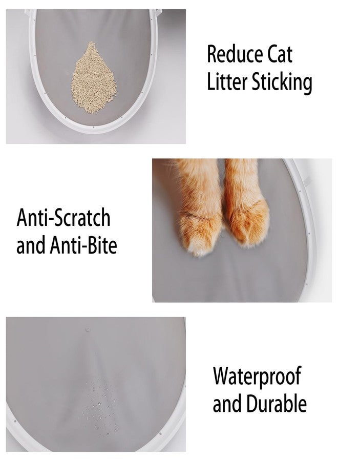 BCHARYA Cat Litter Mat Replacement, Suitable for BCHARYA Automatic Cat Litter Box, Waterproof and Durable, Anti-Scratch and Anti-Bite Silicone Cat Litter Pad, Original Replacement Cat Litter Box Mat - Image 3