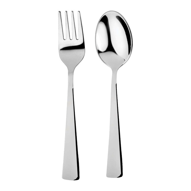 Ahimsa Stainless Steel Kids Utensils Set, Pediatrician Designed, Premium Kids Silverware, Non Toxic, Dishwasher Safe, Big Kid Fork and Spoon - Image 1