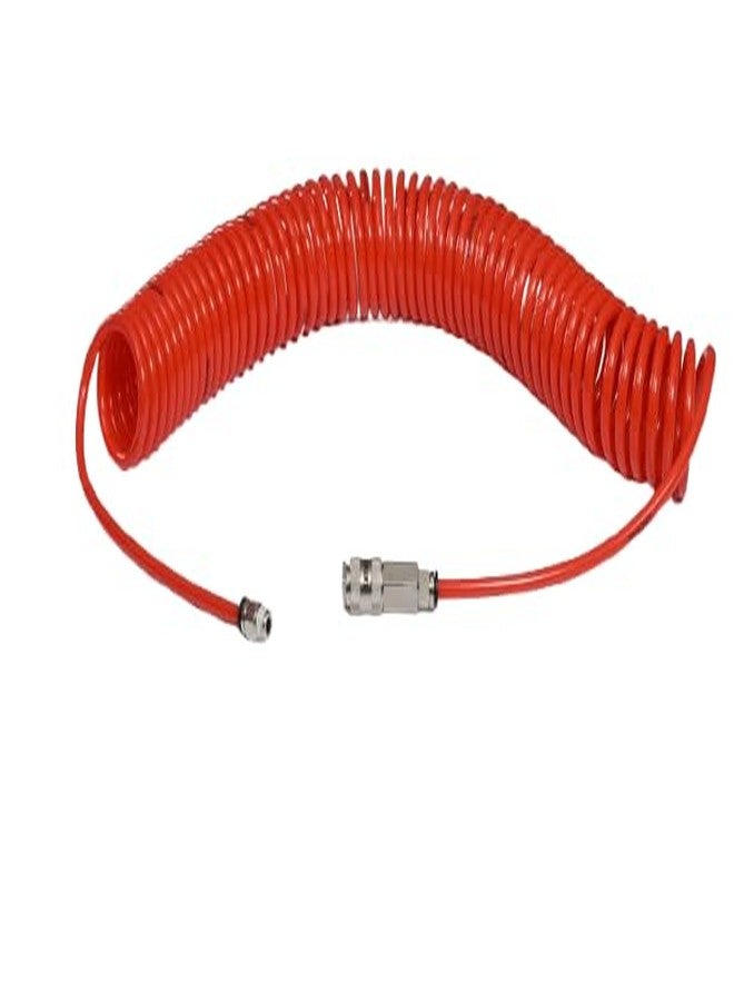 KAYMO HUR050810 Heavy Duty Industrial Use Polyurethane Pneumatic Air Compressor Tubing PU Hose Tube 10 meter | S3320SF Coupler 1/4" Female Socket | Connector JPC0802 Quick Fittings Size: 1/4" X 8 MM - Image 1