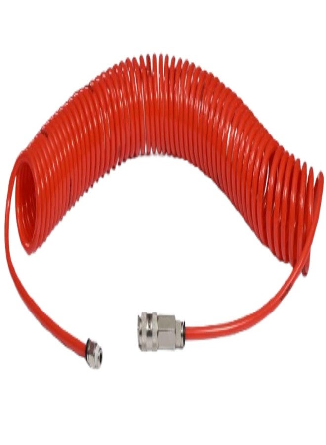 KAYMO HUR050810 Heavy Duty Industrial Use Polyurethane Pneumatic Air Compressor Tubing PU Hose Tube 10 meter | S3320SF Coupler 1/4" Female Socket | Connector JPC0802 Quick Fittings Size: 1/4" X 8 MM - Image 2