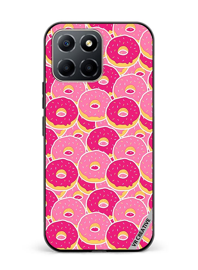 VR CREATIVE Protective Case Cover For Honor X6 Pink Donuts Design Multicolour - Image 1