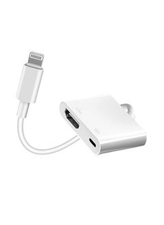 Lightning to HDMI Adapter, 1080P HD Video Digital AV Adapter with Charging Port, Compatible with iPhone, iPad, and Other Apple Devices
