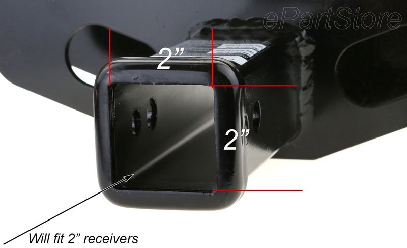 eVerHITCH USA American Flag Metal Hitch Cover (Fits 2" Receivers, Black Flag with Thin Blue line) - Image 3