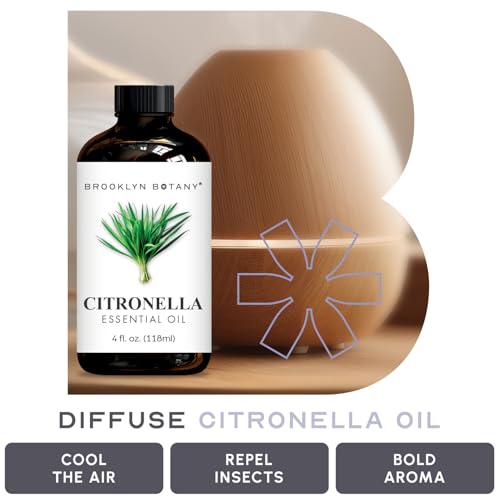 Brooklyn Botany Citronella Essential Oil - 100% Pure and Natural - Premium Grade Oil with Dropper - for Aromatherapy and Diffuser - 4 Fl Oz - Image 5