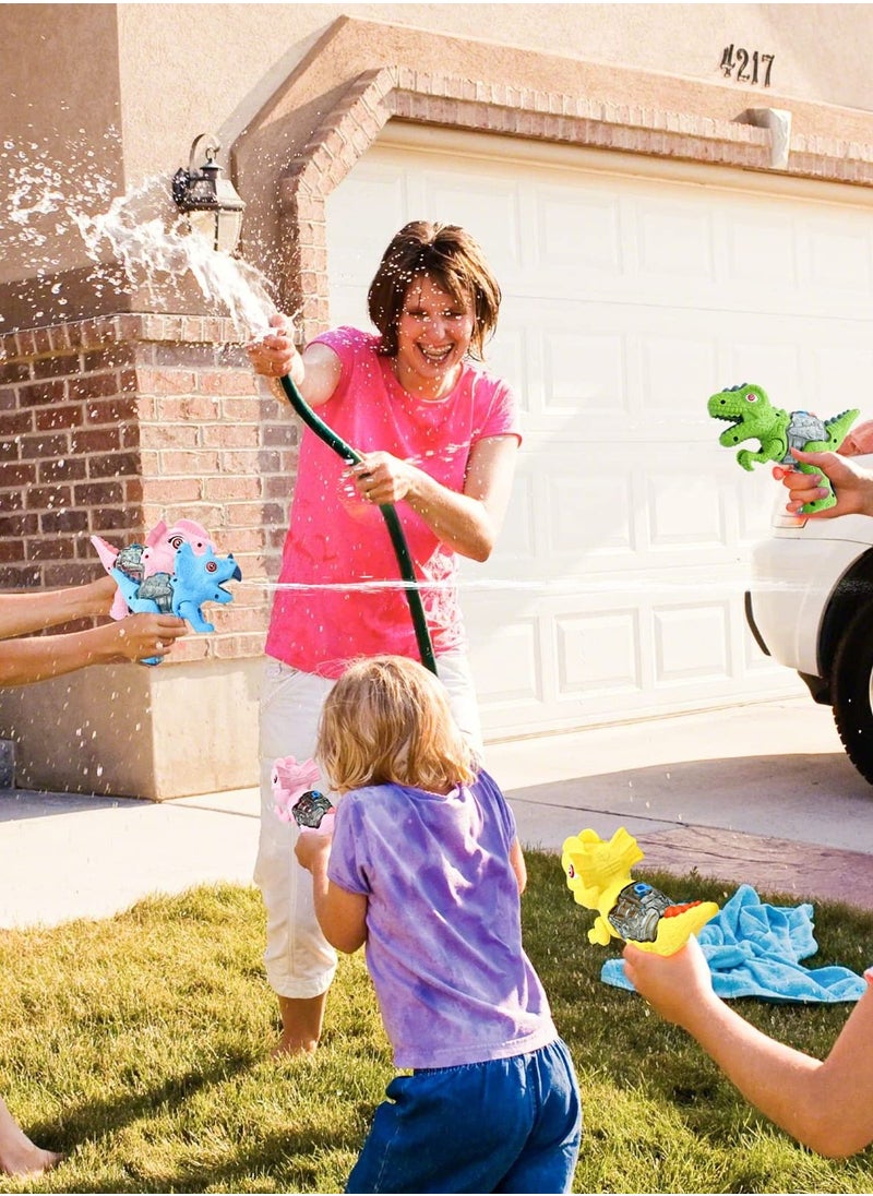 Excefore - Dinosaur Water Gun, 4 Pack Squirt Guns for Kids and Adults, Exciting Water Fighting Toy for Boys and Girls, Perfect for Backyard and Swimming Pool Play. - Image 1