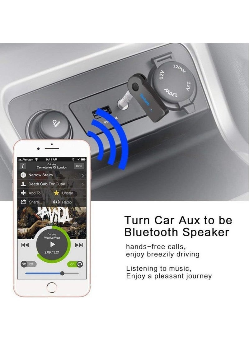 Bluetooth Music Audio Stereo Adapter Receiver for Car AUX IN Home Speaker MP3 - Image 3