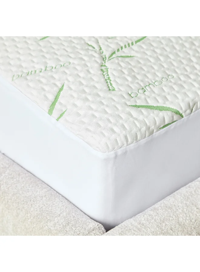 Home Box Bamboo Waterproof Olympic Queen Mattress Protector 200 x 33 x 160 cm