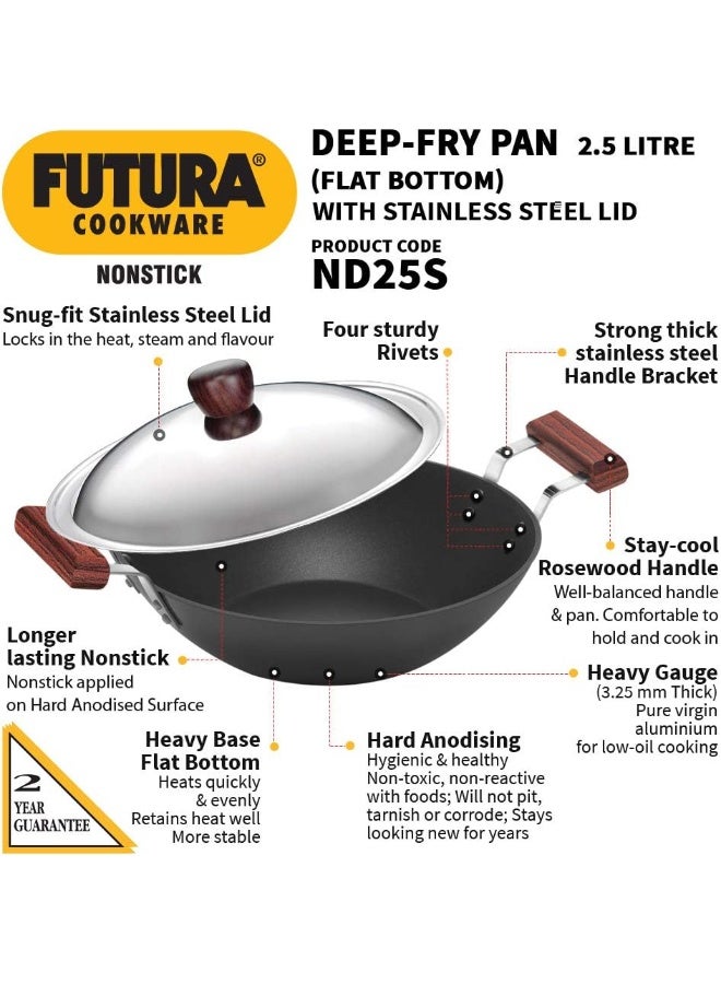 Hawkins مقلاة هوكينز فوتورا NS عميقة القاع مع غطاء SS سعة 2.5 لتر - Image 2