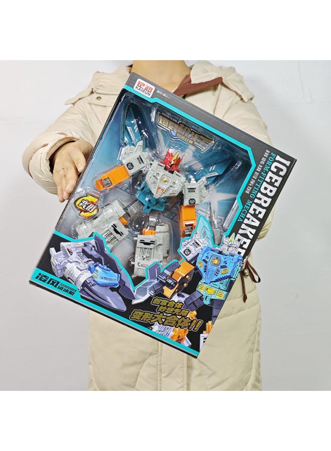 Special Warfare Mecha Pioneer Deformation Toy Gift Box Yellow Sports Car Children's Toy Special Warfare Mecha Boy Body Gift-Color:811-58 Deformed Ares  - Image 2