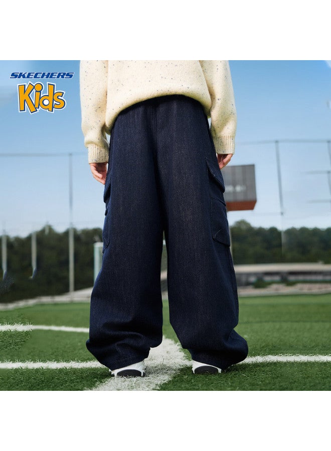 Skechers Boys' Pants  Winter Straight-leg Jeans Dark Blue Black 140 - Image 4