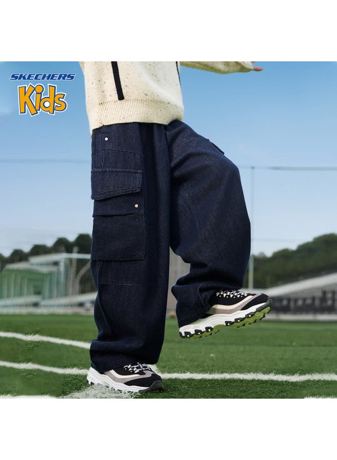 Skechers Boys' Pants  Winter Straight-leg Jeans Dark Blue Black 140 - Image 5