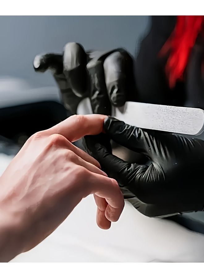 High Elasticity Black Nitrile Gloves 30pcs XL Disposable For Home Cleaning Beauty Professionals - Image 5