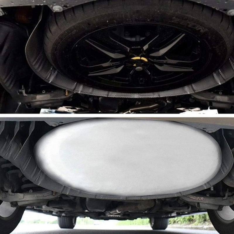 woobles 28inch Universal Tyre Cover, Spare Tire Cover Tyre Bag Waterproof for Trailer RV SUV Truck(White) White - Image 5