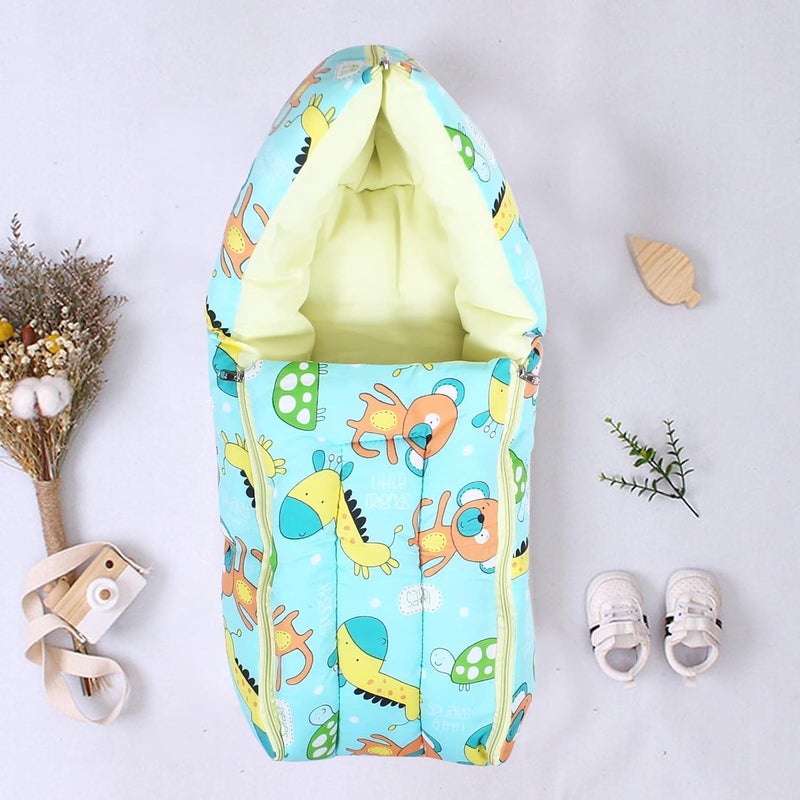 RAMPKD RAMPKD 3 in 1 Baby Bed, Sleeping Bag & Carry Nest, Cotton Baby Bedding for New Born & Infant, Portable Bassinet, Unisex Baby Sleeping Bed, Multi (Pack of-1)  - Image 1