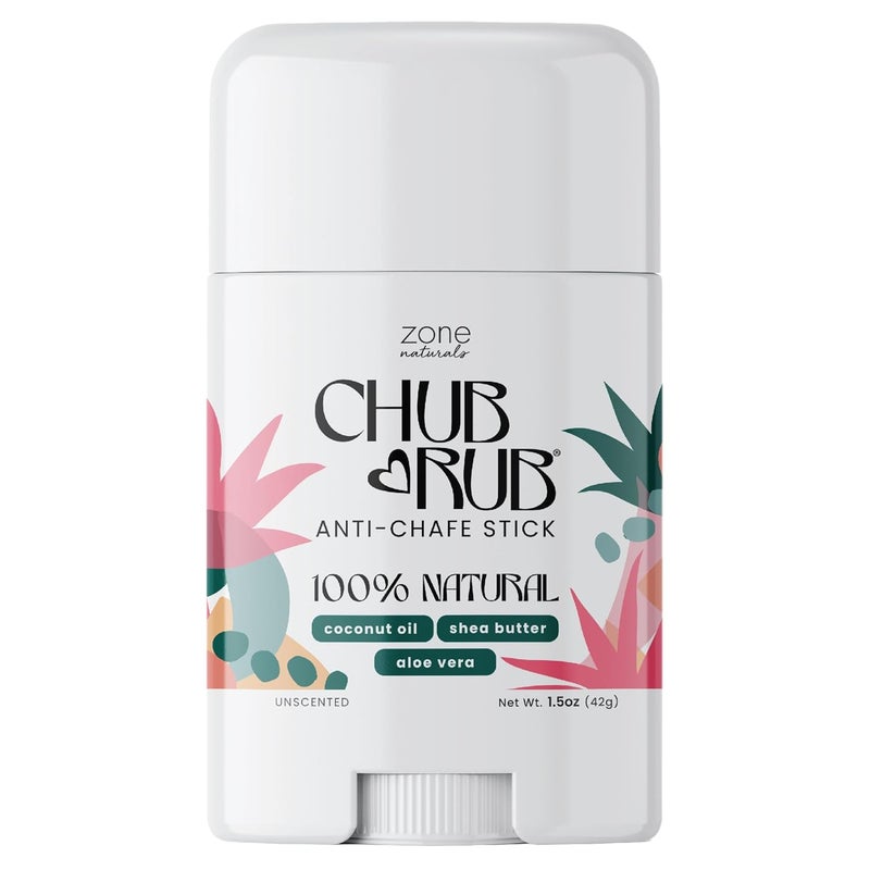 MedZone Zone Naturals Chafing Stick - 100% Natural Chub Rub Stick - Friction Defense Anti Chafing Stick Reduces Rubbing and Irritation - 1.5 Ounce - Image 1