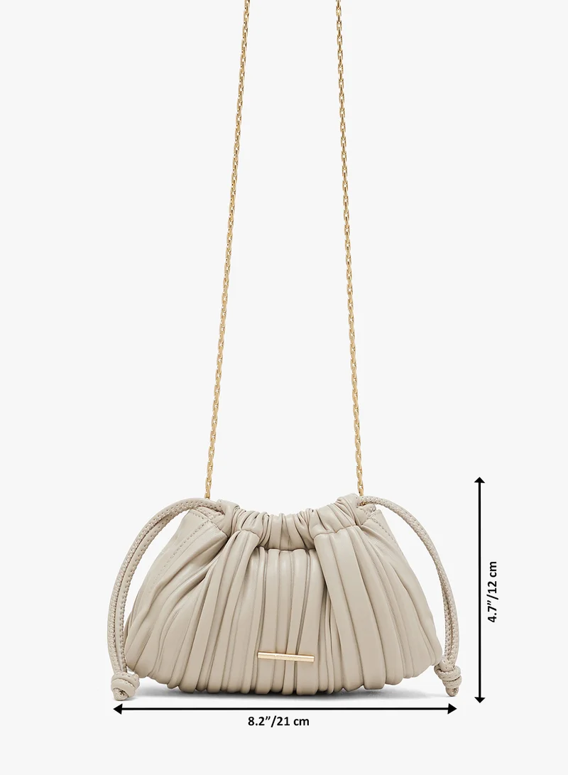CALVIN KLEIN Casual Plisse Mini Drawstring Bag